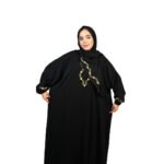 Abaya Brodée Noire – Image 4