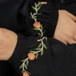 Abaya Brodée Noire – Image 7