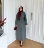 Robe longue en maille