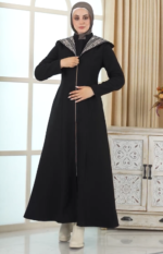 KISAA Manteau Capuche Noir – Image 2